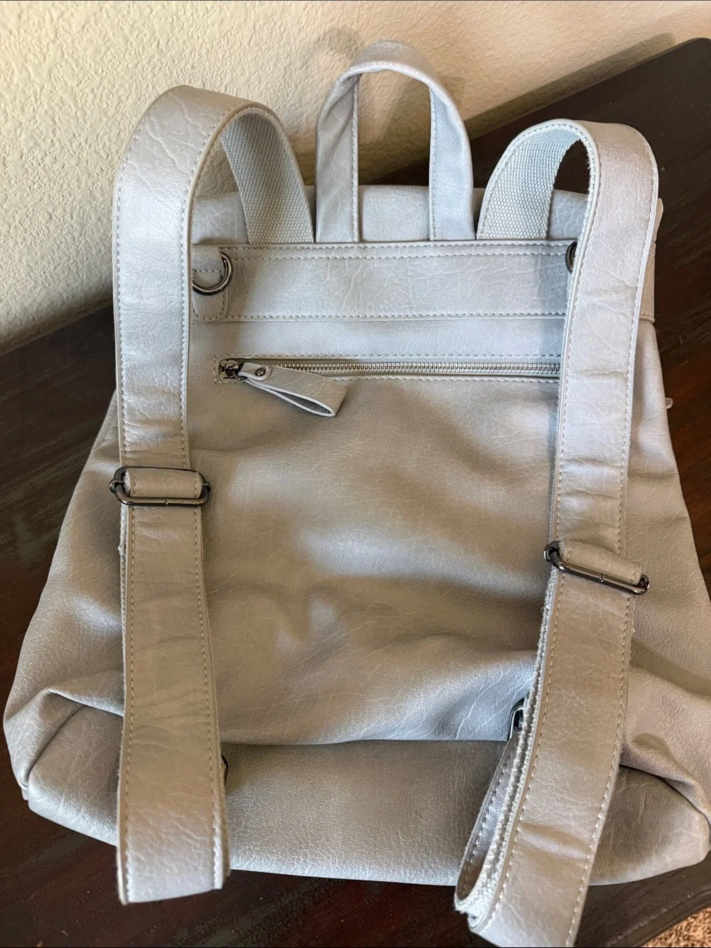 Urban Expressions Minimalist Dusty Blue Roll-Top Backpack